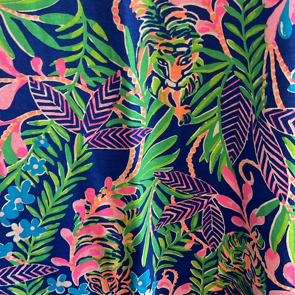 LILLY PULITZER MARGOT DRESS IN BOREALIS BLUE HOW DO LIKE ME PROWL - Picture 6 of 11